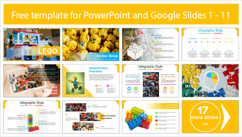 Free downloadable Lego templates for PowerPoint and Google Slides themes.