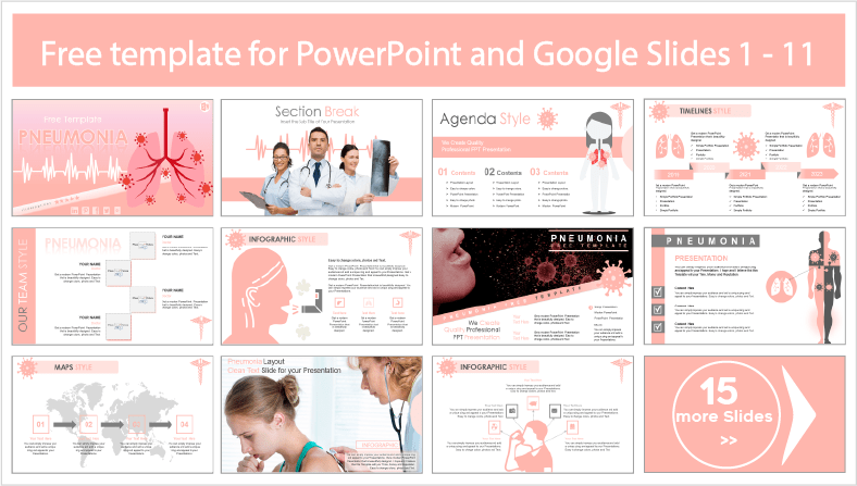 Free downloadable Pneumonia PowerPoint templates and Google Slides themes.