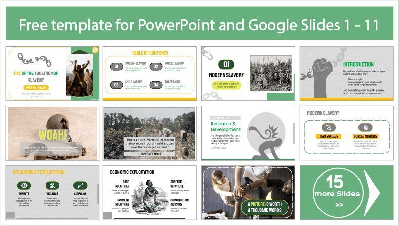 Slavery Abolition Day templates for free download in PowerPoint and Google Slides themes.