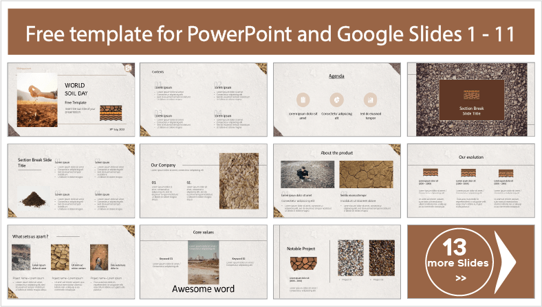 World Soil Day templates for free download in PowerPoint and Google Slides themes.