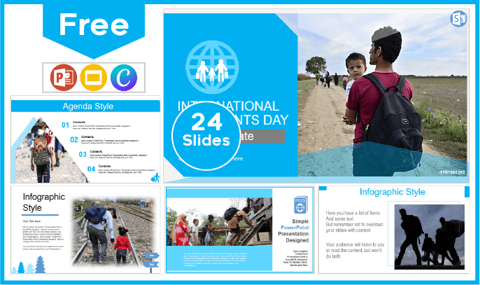 Free Migrant Day Template for PowerPoint and Google Slides.