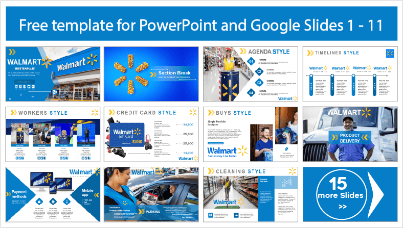 Baixe gratuitamente os modelos PowerPoint estilo Walmart e os temas do Google Slides.
