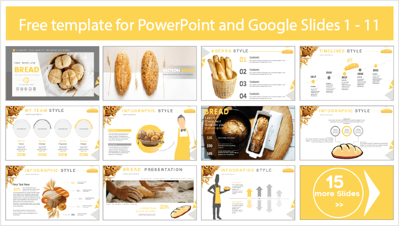 Free downloadable bread templates for PowerPoint and Google Slides themes.