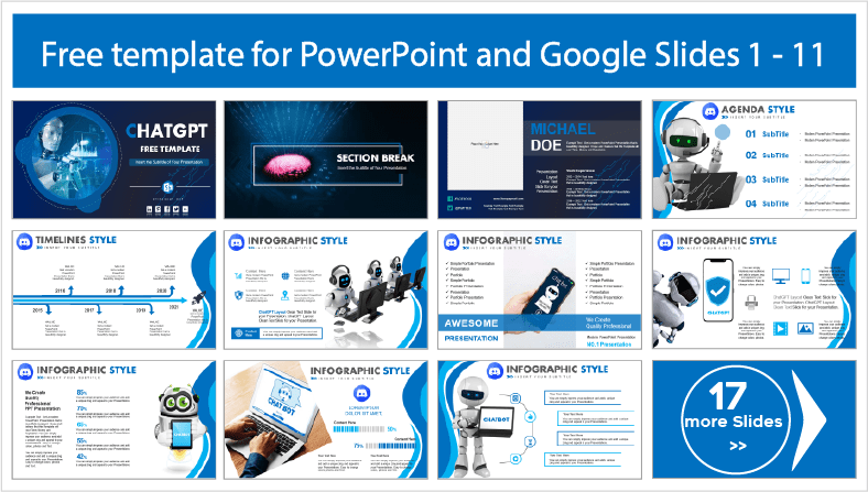 Téléchargez gratuitement des modèles de chat GPT pour les thèmes PowerPoint et Google Slides.