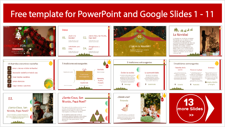 Christmas Kids Templates for free download in PowerPoint and Google Slides themes.