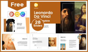 Leonardo da Vinci Template - PowerPoint Templates and Google Slides