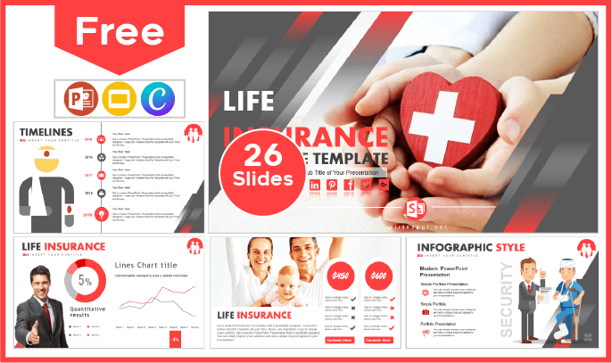 Free Life Insurance Template for PowerPoint and Google Slides.