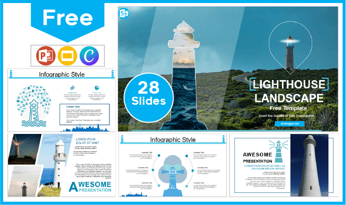 Free Lighthouse Template for PowerPoint and Google Slides.