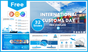 Free International Customs Day Template for PowerPoint and Google Slides.