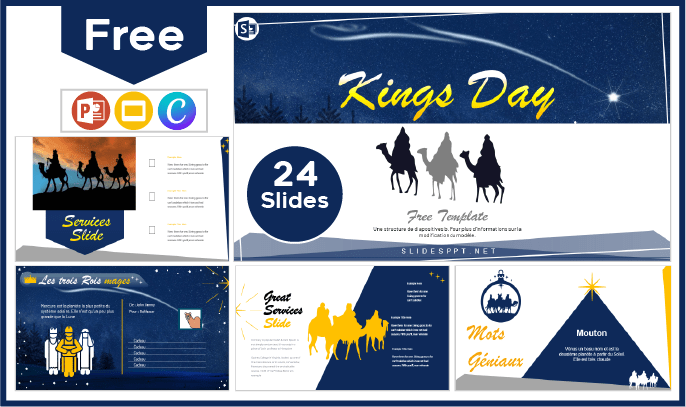 Free Three Kings Day Template for PowerPoint and Google Slides.