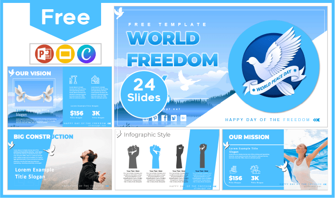 Free World Freedom Day Template for PowerPoint and Google Slides.