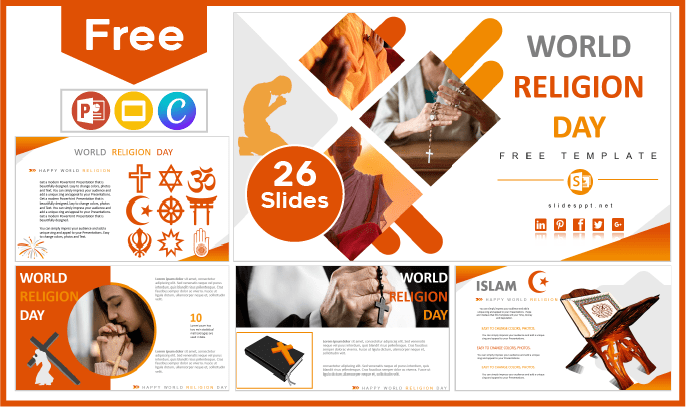 Free World Religion Day Template for PowerPoint and Google Slides.