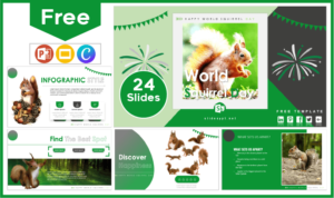Free World Squirrel Day Template for PowerPoint and Google Slides.