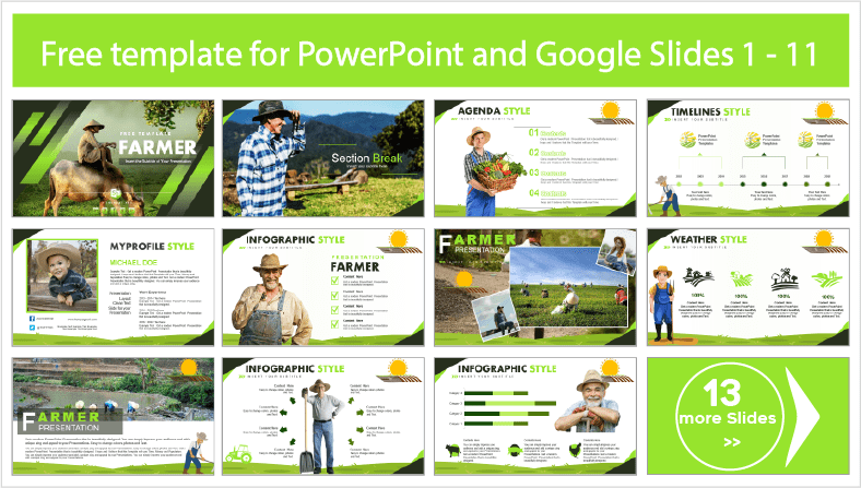 Descargar gratis plantillas de Campesino para PowerPoint y temas Google Slides.