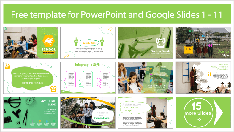 Descargar gratis plantillas de Escolares para PowerPoint y temas Google Slides.