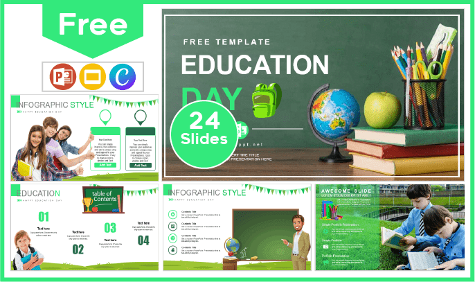 Free Education Day Template for PowerPoint and Google Slides.