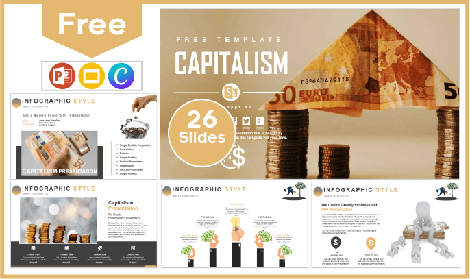 Modelo do Capitalismo Livre para PowerPoint e Google Slides.