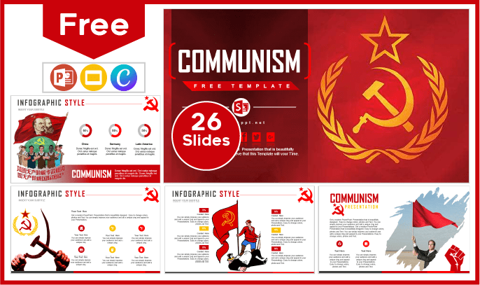 Kostenlose Kommunismus-Vorlage für PowerPoint und Google Slides.