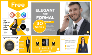 Free Elegant and Formal Template for PowerPoint and Google Slides.