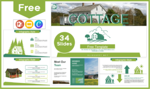 Free country house template for PowerPoint and Google Slides.