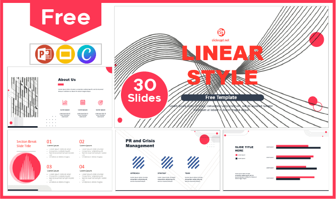 Free Linear style template for PowerPoint and Google Slides.