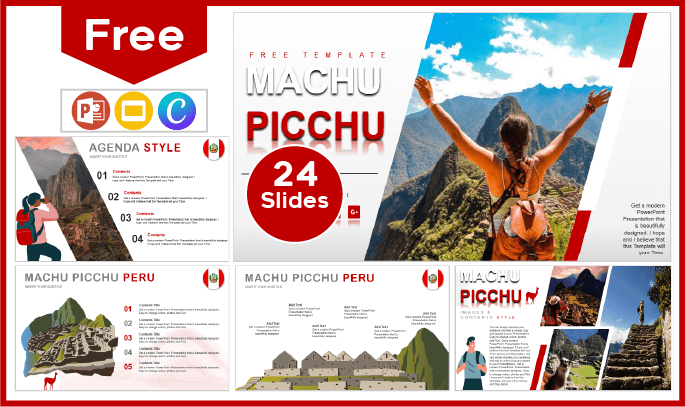 Plantilla de Machu Picchu gratis para PowerPoint y Google Slides.