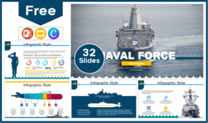 Free Navy Force Template for PowerPoint and Google Slides.