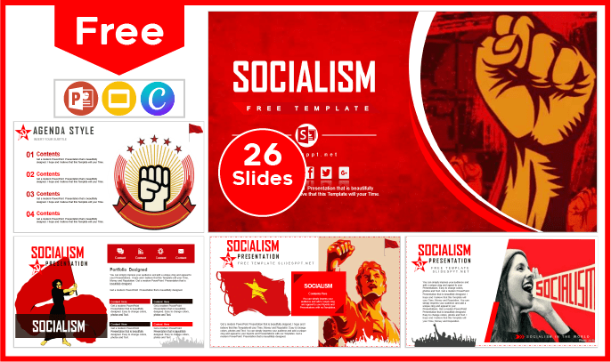 Free Socialism Template for PowerPoint and Google Slides.