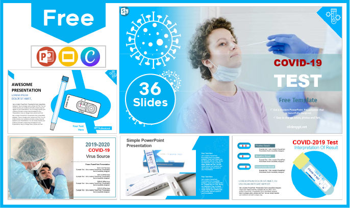 Free Covid-19 test template for PowerPoint and Google Slides.