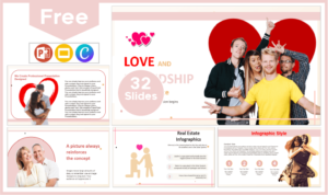 Free Love and Friendship Template for PowerPoint and Google Slides.