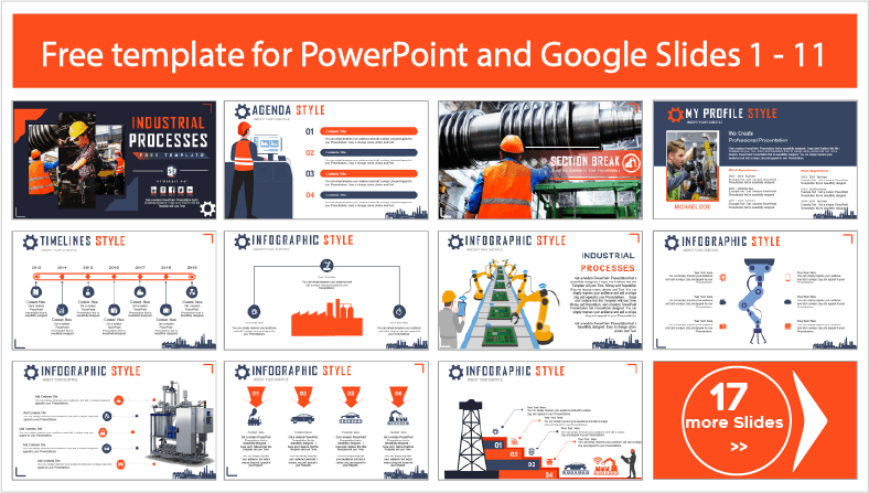 Descargar gratis plantillas de Procesos Industriales para PowerPoint y temas Google Slides.