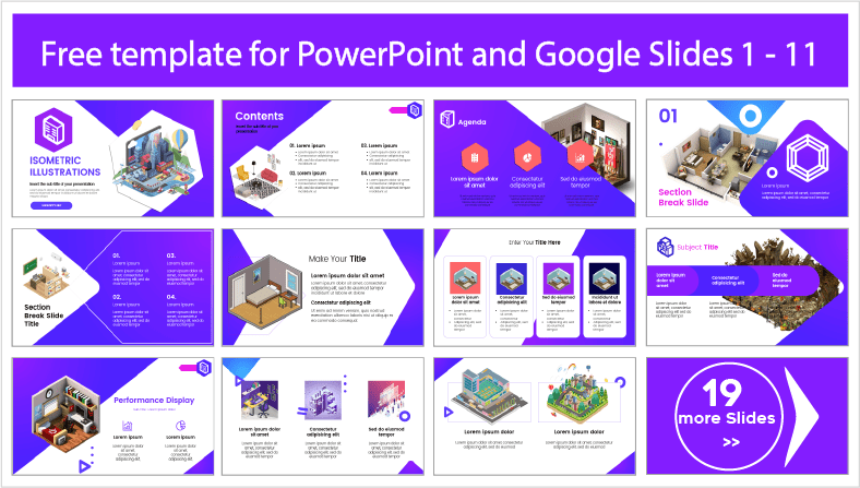 Laden Sie kostenlose Isometrische Illustrationen Vorlagen für PowerPoint und Google Slides Themen herunter.