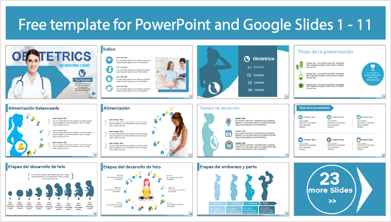 Téléchargez gratuitement des modèles PowerPoint et des thèmes Google Slides relatifs à l'obstétrique.