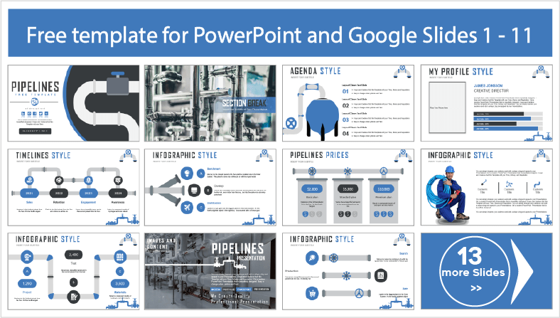 Téléchargez gratuitement des modèles PowerPoint Pipeline et des thèmes Google Slides.