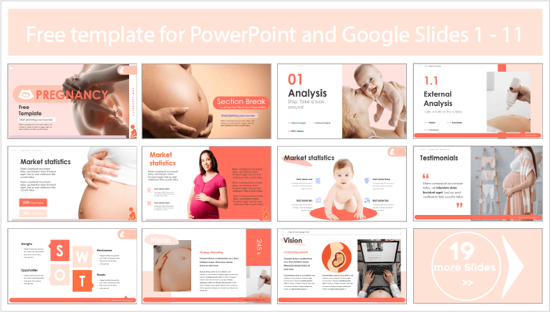 Faça o download gratuito dos modelos de PowerPoint de Gravidez e dos temas do Google Slides.