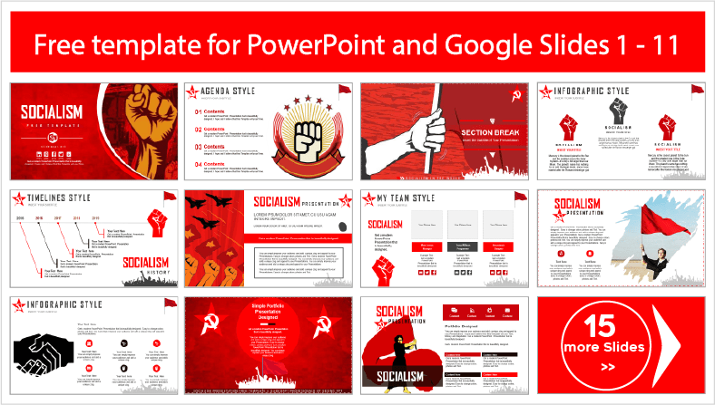 Descargar gratis plantillas de Socialismo para PowerPoint y temas Google Slides.