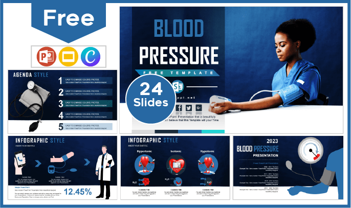 Free Blood Pressure Template for PowerPoint and Google Slides.