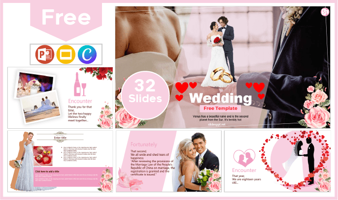 Free Wedding Template for PowerPoint and Google Slides.