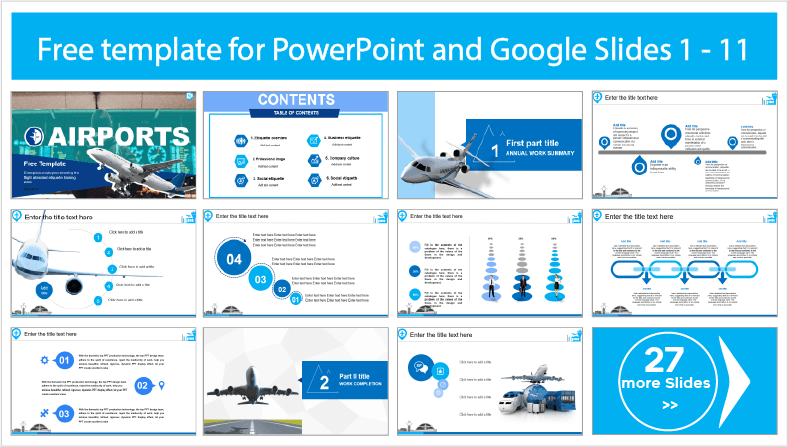 Téléchargez gratuitement des modèles PowerPoint et des thèmes Google Slides pour les aéroports.