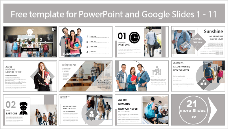 Laden Sie kostenlose PowerPoint-Vorlagen und Google Slides-Themen für den Schulanfang herunter.