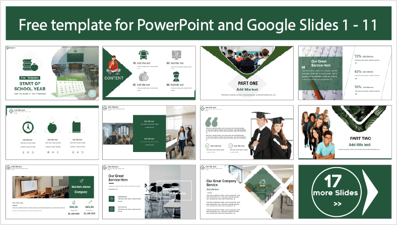 Free school year startup templates for download in PowerPoint and Google Slides themes.
