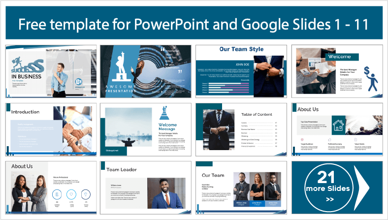 Téléchargez gratuitement les modèles PowerPoint et les thèmes Google Slides de Business Success.