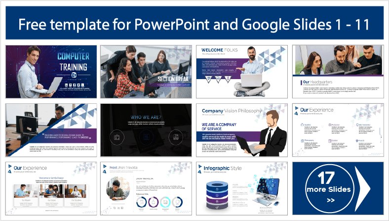 Téléchargez gratuitement des modèles PowerPoint et des thèmes Google Slides pour la formation informatique.