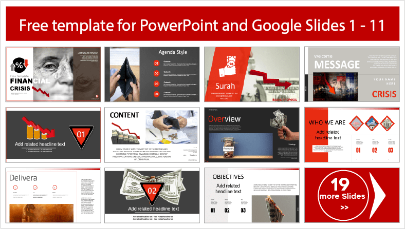 Baixe gratuitamente os modelos PowerPoint para Crise Financeira e os temas do Google Slides.