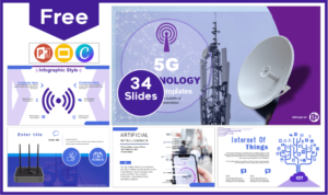 Free 5G Technology Template for PowerPoint and Google Slides.