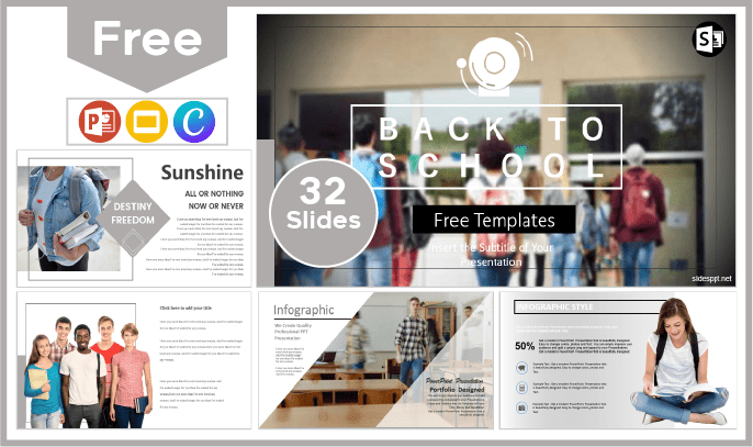 Free Back to School Template for PowerPoint and Google Slides.