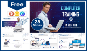Free Computer Training Template for PowerPoint and Google Slides.