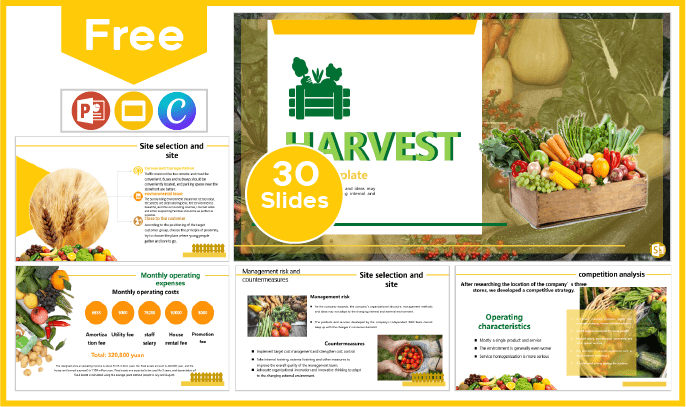 Free Harvest Template for PowerPoint and Google Slides.