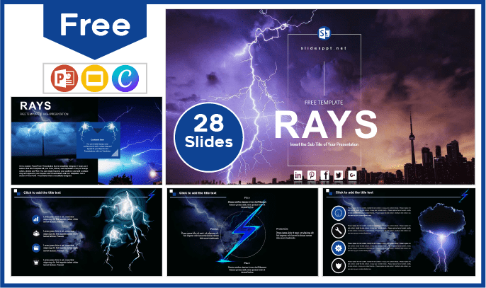 Free Lightning Template for PowerPoint and Google Slides.
