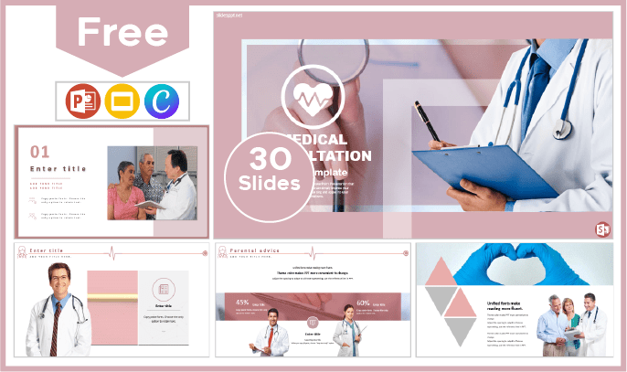 Free Medical Consultation Template for PowerPoint and Google Slides.